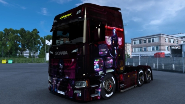 ETS2 - Scania Cyberpunk 2077 Skin | Euro Truck Simulator 2 | Mods.club