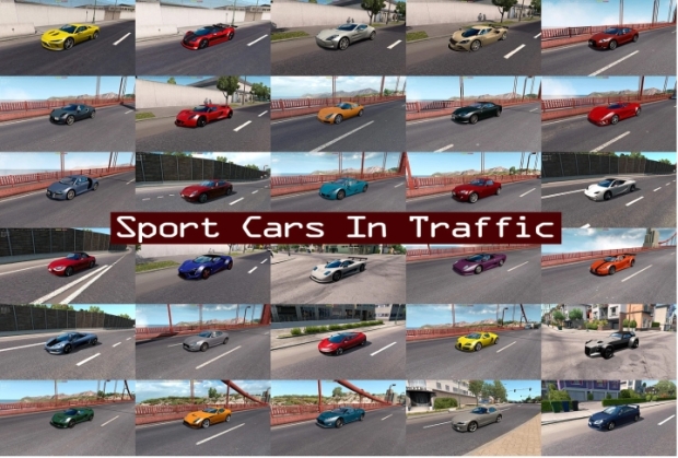 ATS - Sport Cars Traffic Pack V11.2