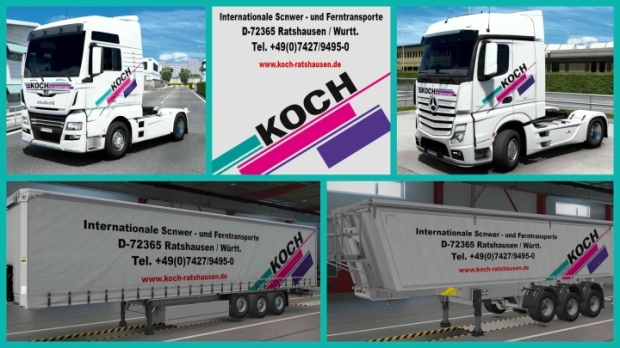 ETS2 - Combo Skin Christian Koch V1.0