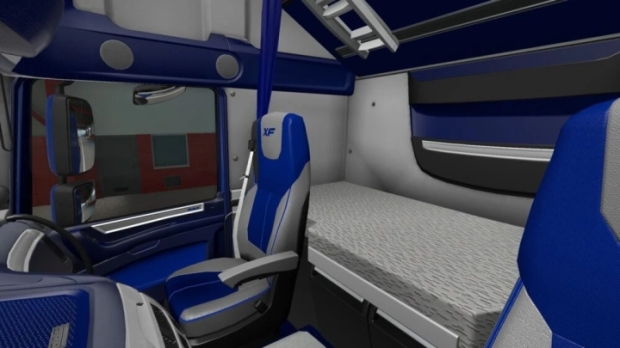 ETS2 - DAF Euro 6 Blue - Grey Interior