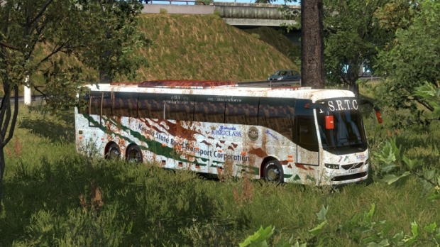 ETS2 - Indian KSRTC (Kerala) Garuda King Class Rusty Skin for Volvo B11r V1.0