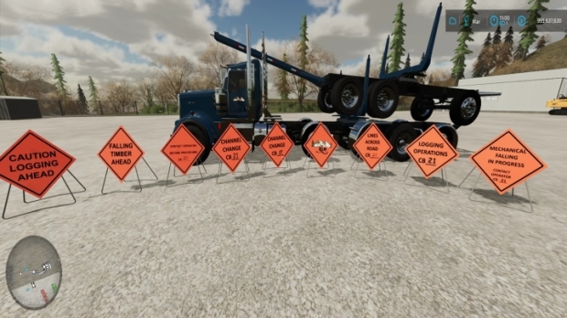 FS22 - Logging Sign Pack V1.0