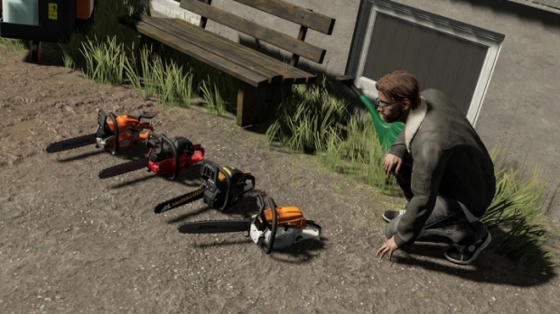 FS22 - Placeable Decoration Chainsaws V1.0
