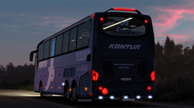 ETS2 - Setra 517 HDH TopClass 2021 Kontur Blue Skin V2.0