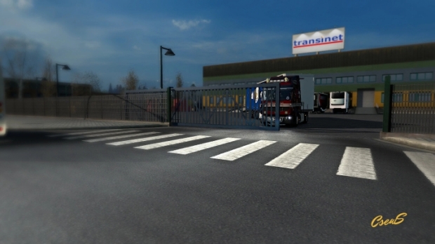 ETS2 - Animated Gates in Companies v4.2