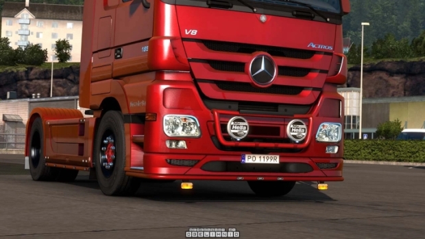 ETS2 - Kelsa Lightbars for MB Actros MP3 & MP4 v1.4