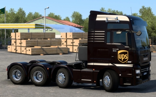 ETS2 - Man Tgx Euro 5 UPS Skin V1.0