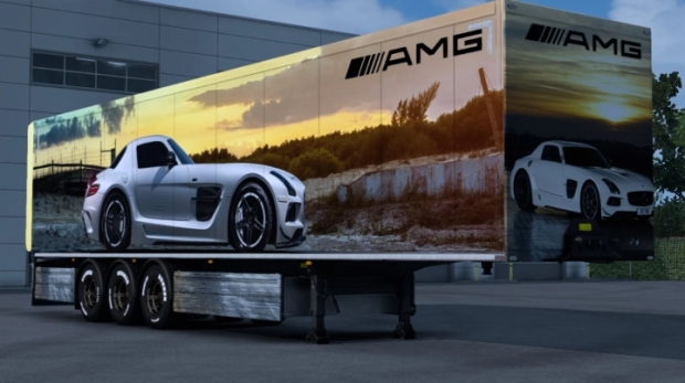 ETS2 - Mercedes-Benz SLS AMG Trailer Skin