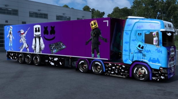 ETS2 - Scania Marshmello Skin