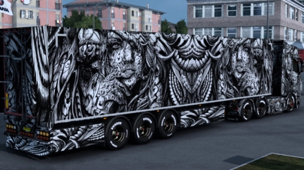 ETS2 - Scania Monochrome Artwork Skin