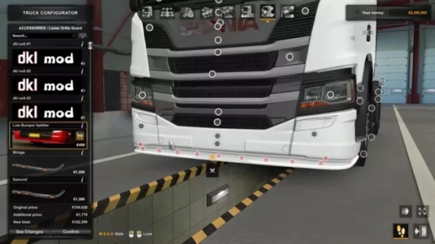 ETS2 - Scania PGRS Splitter (Bumper Splitter for Scania 2016) v1.0