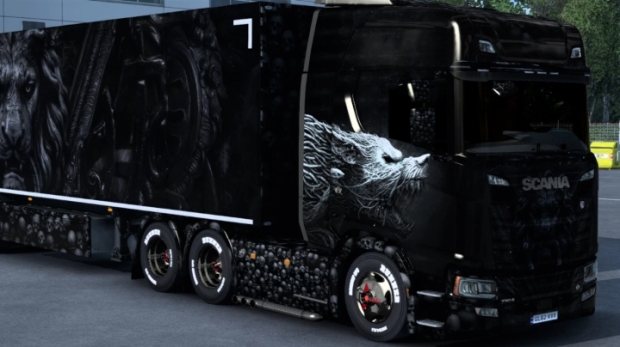 ETS2 - Scania Skull Black Wolf Skin