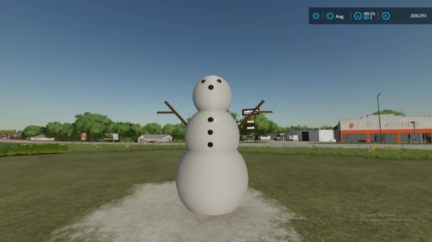FS22 - SnowMan Decor V1.0