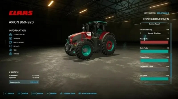 FS22 - Claas Axion 960 V1.4.0.1