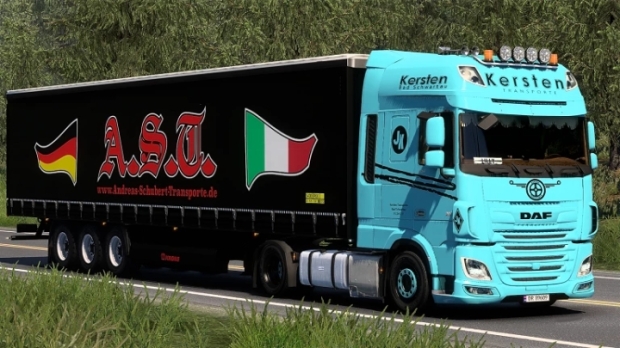 ETS2 - DAF XF Euro 6 Kersten Transporte (Trucker 79 TV) Skin