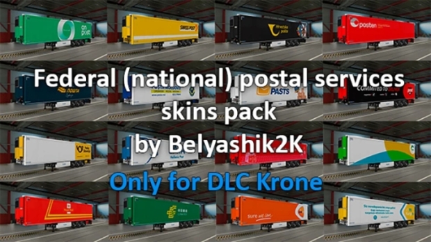 ETS2 - DLC Krone Mail Services Skinspack V1.1