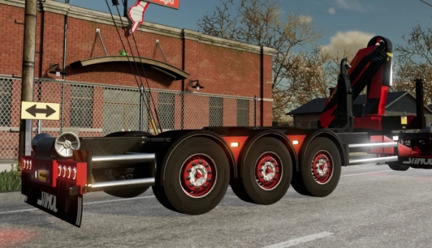 FS22 - Hook Trailer With Crane V1.0