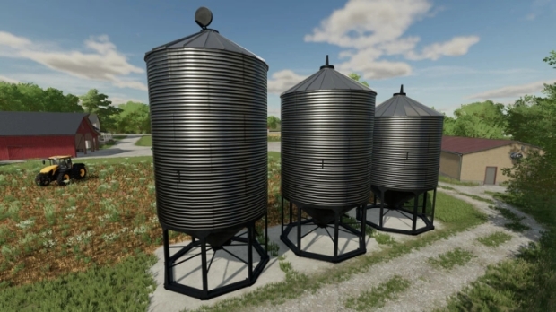 FS22 - Meridian Grain Bin Pack V1.0.0.1