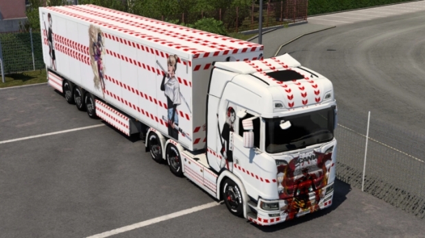 ETS2 - Scania Anime Katana Girl Skin