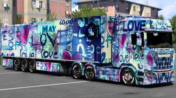 ETS2 - Scania Love Art Skin