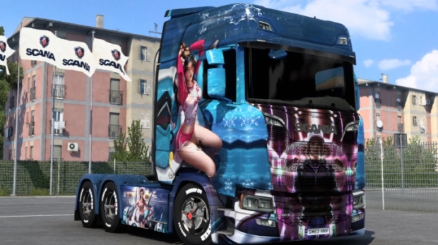 ETS2 - Scania Overwatch D.Va Skin
