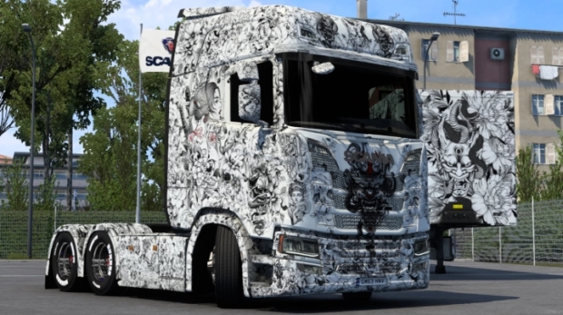 ETS2 - Scania Samurai Woman Skin