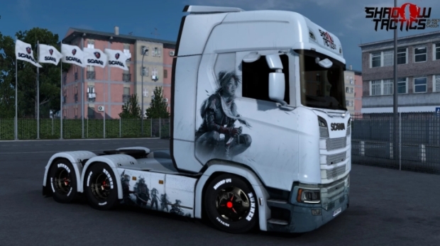 ETS2 - Scania Shadow Tactics Blades of the Shogun Skin Pack ( 5 Skins )