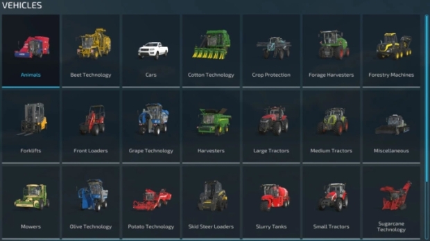 FS22 - Shop Categories Sorted V1.0