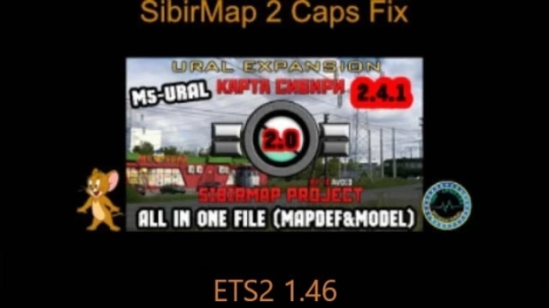 ETS2 - SibirMap 2 Caps Fix V1.0