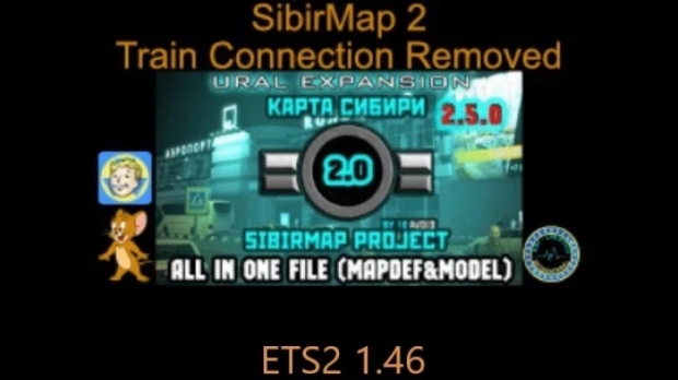 ETS2 - SibirMap 2 Train Connection Removed V1.0