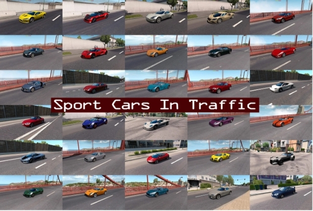 ATS - Sport Cars Traffic Pack V11.7