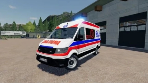 FS19 - Volkswagen Crafter II from the District Hospital in Dzierzoniow V1.0