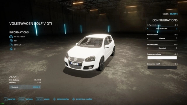 FS22 - Volkswagen Golf V GTI 2006/2008 V1.0