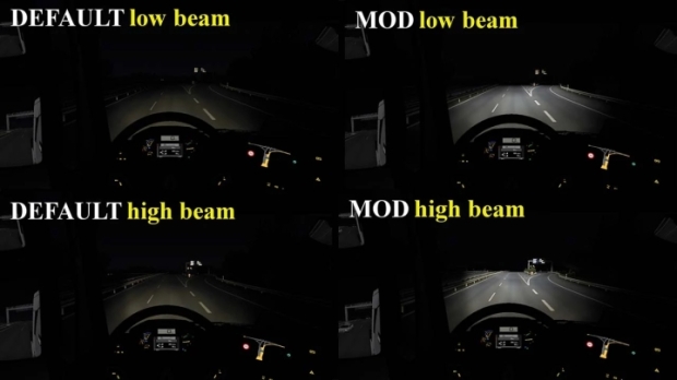 ETS2 - Bright Headlights