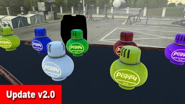 ETS2 - Poppy Air Freshener Interior Addon Pack V2.0
