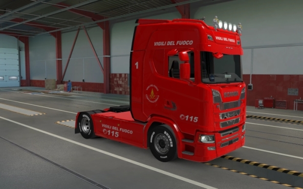 ETS2 - Scania S NextGen Vigili Del Fuoco Skin