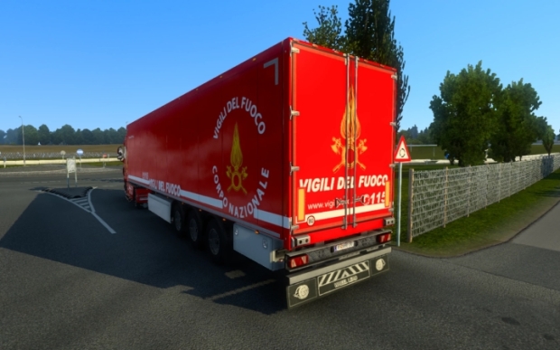 ETS2 - Scs Trailer Vigili Del Fuoco Refrigerated