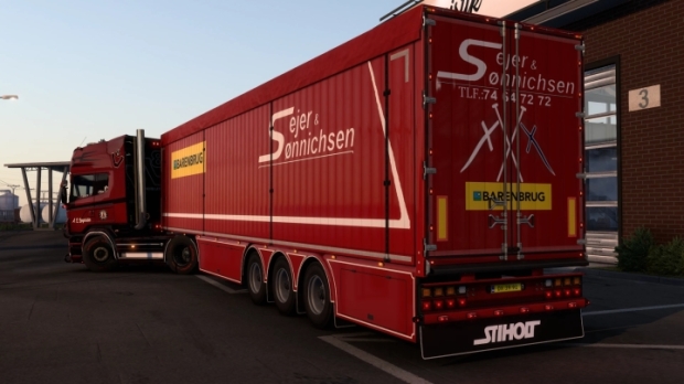 ETS2 - Sejer & Soennichsen Mowing Floor Trailer Skin