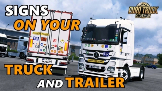 ETS2 - Signs on Your Truck & Trailer V1.0.2.50s