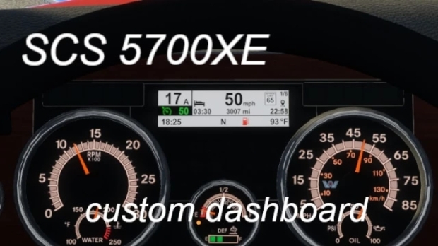 ATS - Westernstar 5700xe Custom Dashboard V1.1