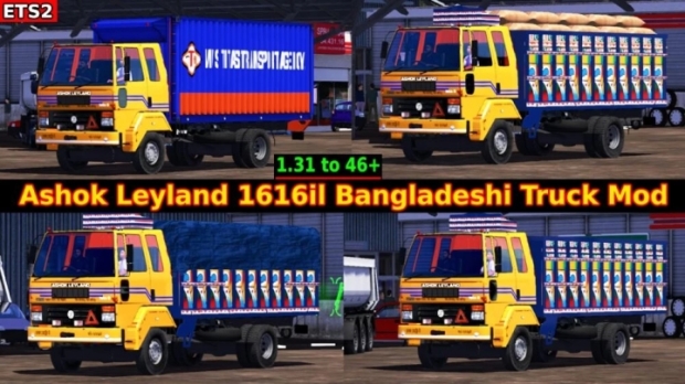 ETS2 - Ashok Leyland 1616il Truck BD