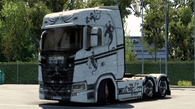 ETS2 - Black Dragon Scania Skin