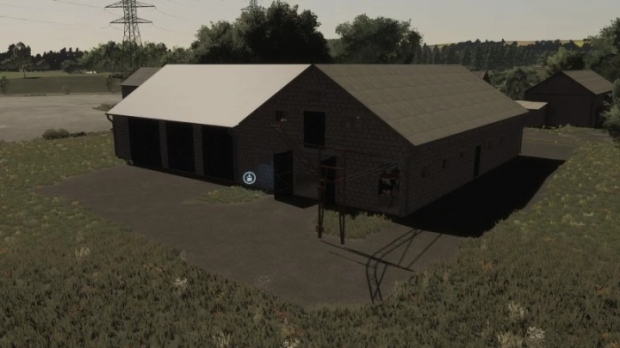 FS22 - Cowshed with Hood V1.0