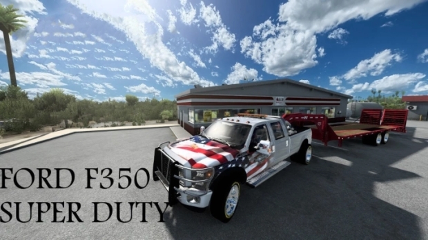 ETS2 - Ford F350 Super Duty + Trailer V1.0