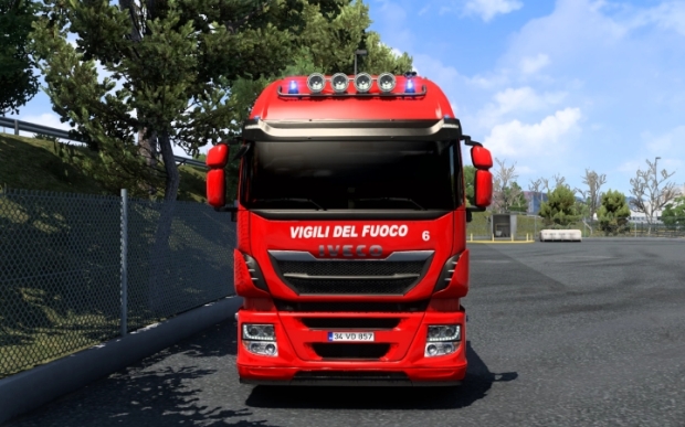 ETS2 - Iveco Hi-Way Vigili Del Fuoco V1.0