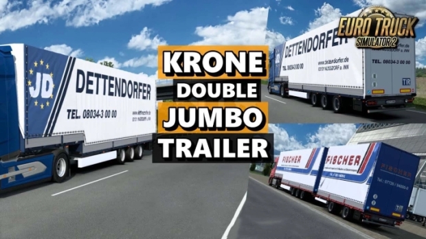 ETS2 - Krone SD27 Double Jumbo Trailer