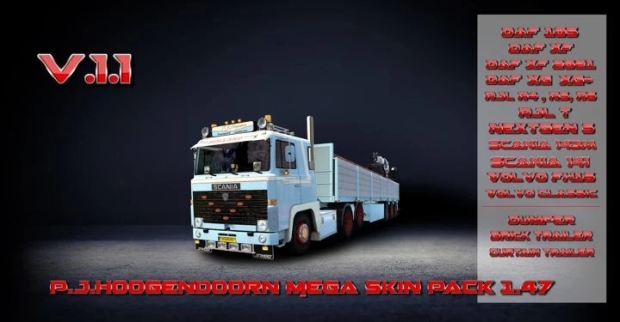 ETS2 - Mega Pack Skins and Trailers P.J.Hoogendoorn V1.1.1