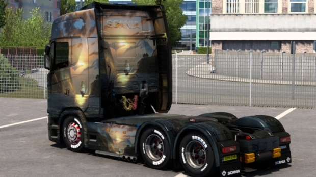 ETS2 - Scania Nature Ship Art Skin | Euro Truck Simulator 2 | Mods.club