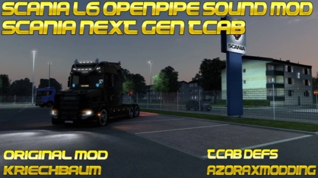 ETS2 - Scania NG Tcab SCS Base L6 Openpipe Kriechbaum Adaptation