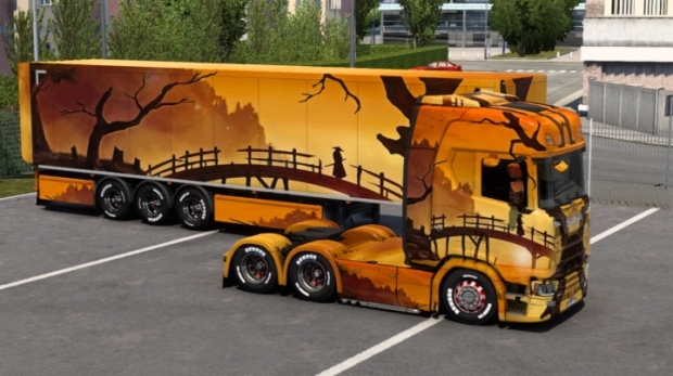 ETS2 - Scania Samurai Painting Art Skin